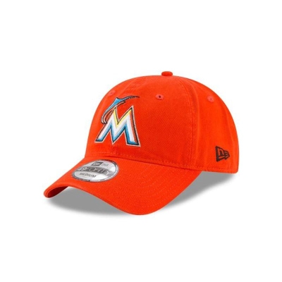 Miami Marlins Gorra | New Era MLB Core Fit Road 49forty Fitted Cap Mexico - Naranjas